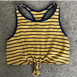 Aerie cropped tie sports bra top